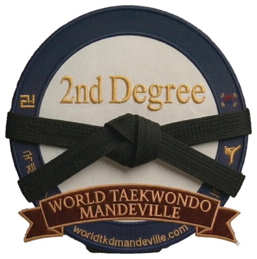 2nd Degree Black Belt (2nd Dan) rank patch