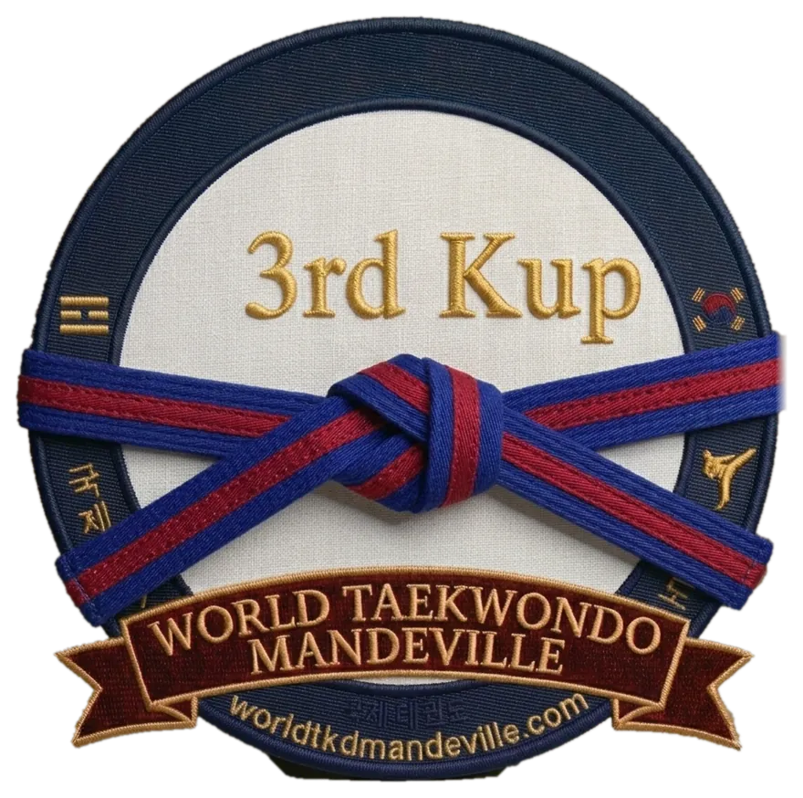 Red Stripe (3rd Kup) rank patch