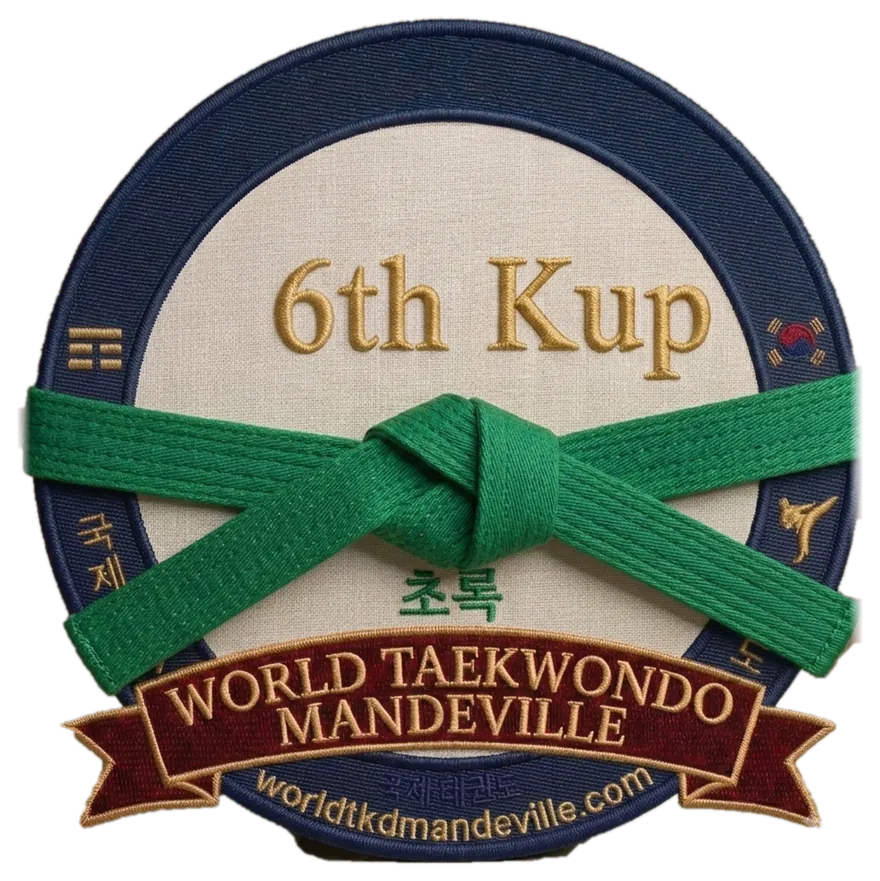 Green Belt (6th Kup) rank patch