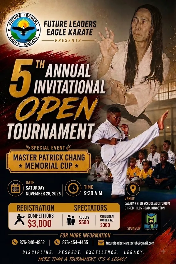 Future Leaders Eagle Karate 5th Annual Invitational Open Tournament poster — 28 November 2026, Calabar High School