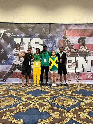 Team Jamaica at the US Open Taekwondo Championships, Las Vegas