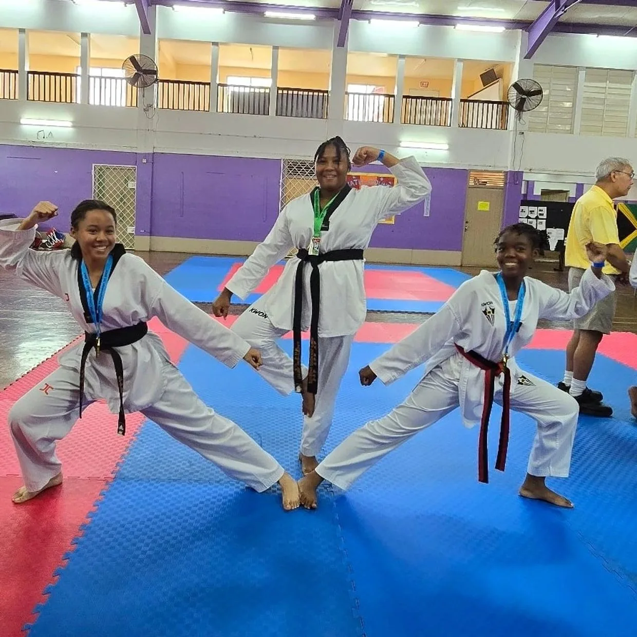 World Taekwondo Mandeville students training